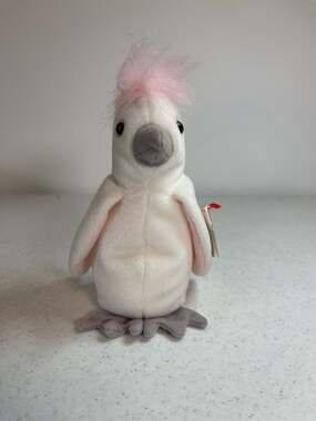 Ty Beanie Babies KuKu the Cockatoo Bird Plush